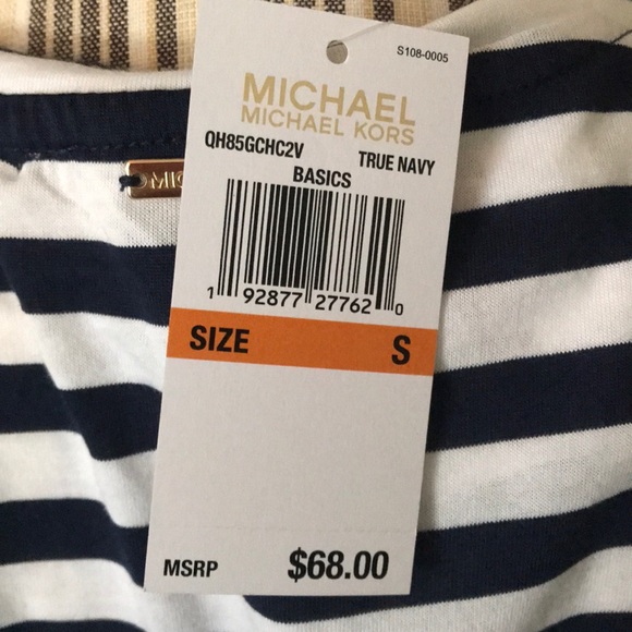 🔥Michael Kors Navy/white striped - Picture 5 of 5